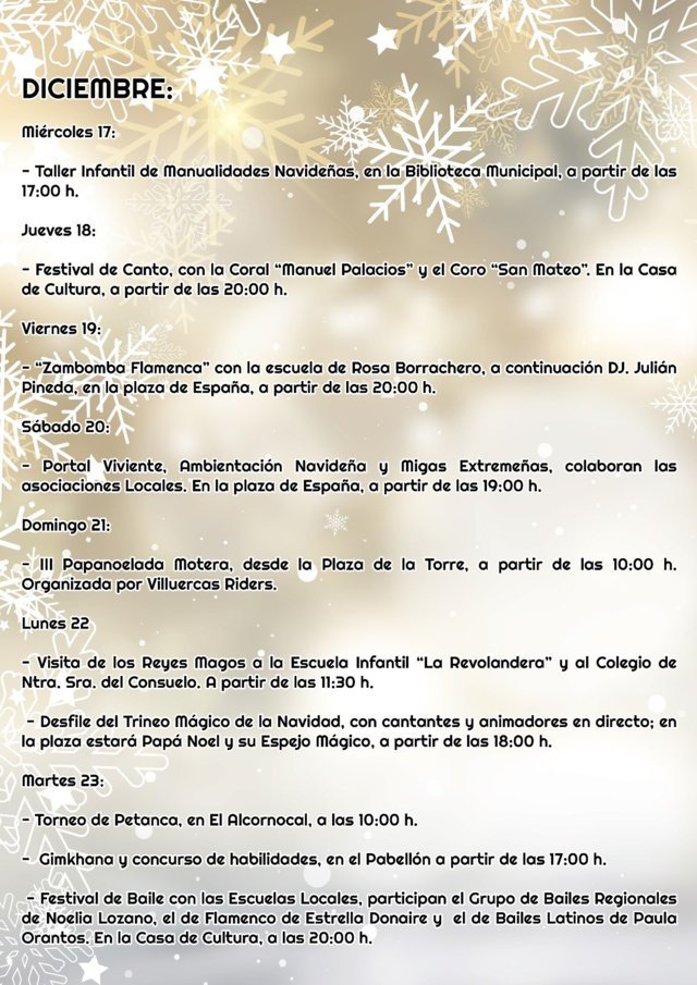 Programa de Navidad (2025) - Logrosán (Cáceres) 2