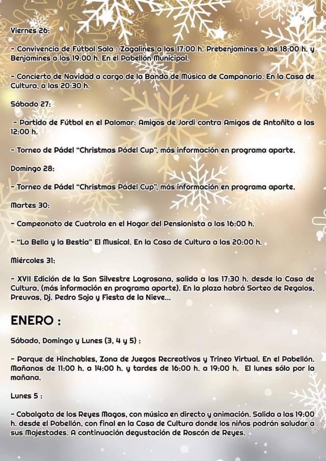 Programa de Navidad (2025) - Logrosán (Cáceres) 3