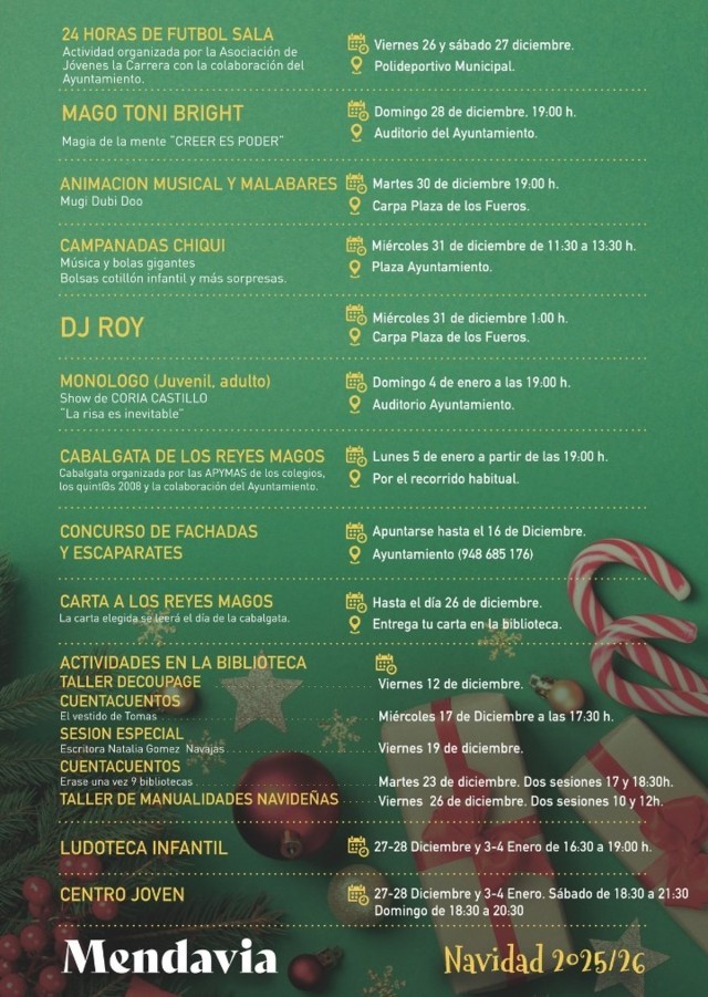 Programa de Navidad (2025) - Mendavia (Navarra) 2