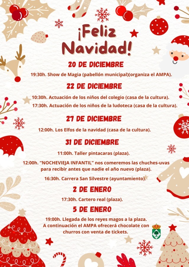 Programa de Navidad (2025) - Navezuelas (Cáceres)