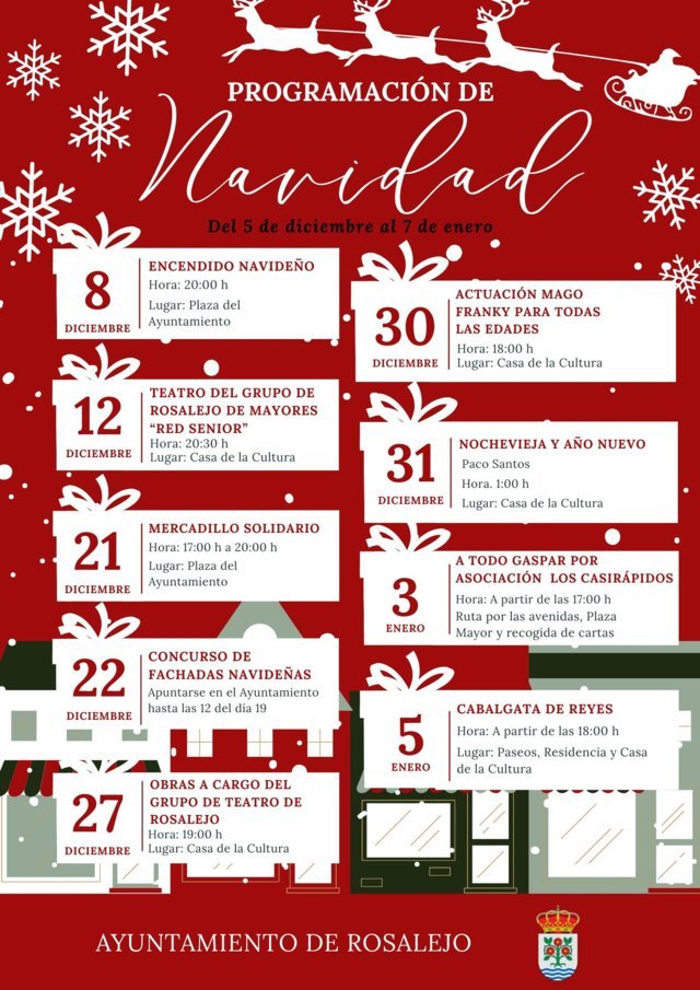 Programa de Navidad (2025) - Rosalejo (Cáceres)