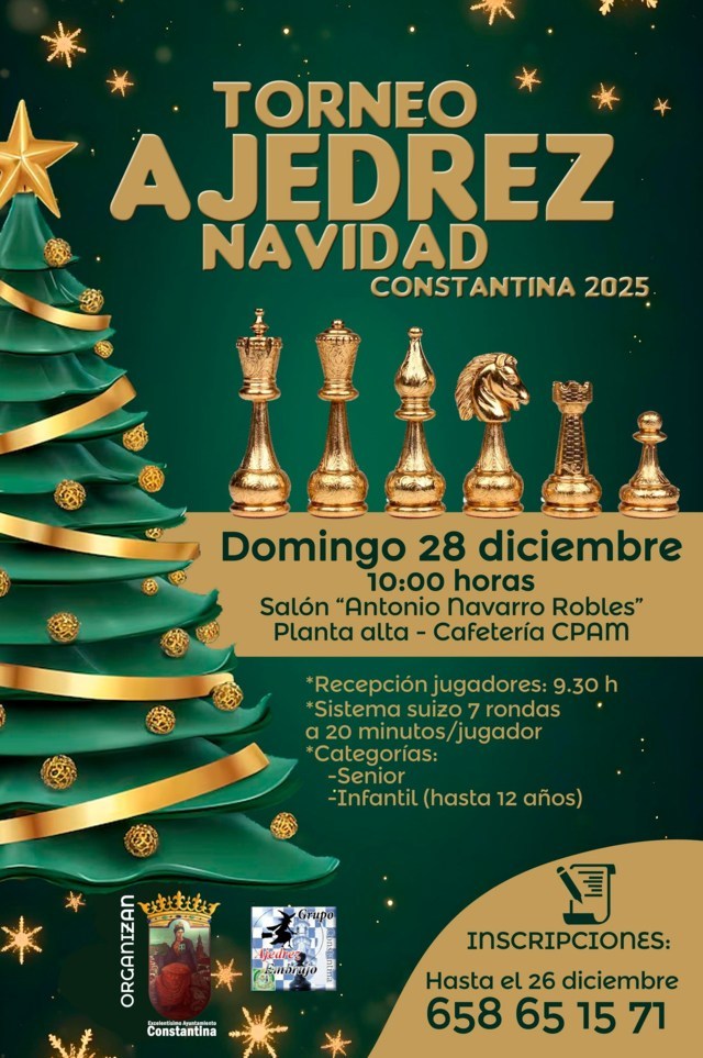 Torneo de ajedrez de Navidad (2025) - Constantina (Sevilla)