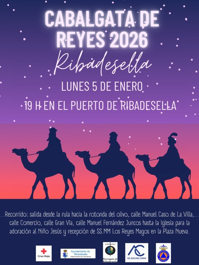 Cabalgata de los Reyes Magos (2026) - Ribadesella (Asturias)