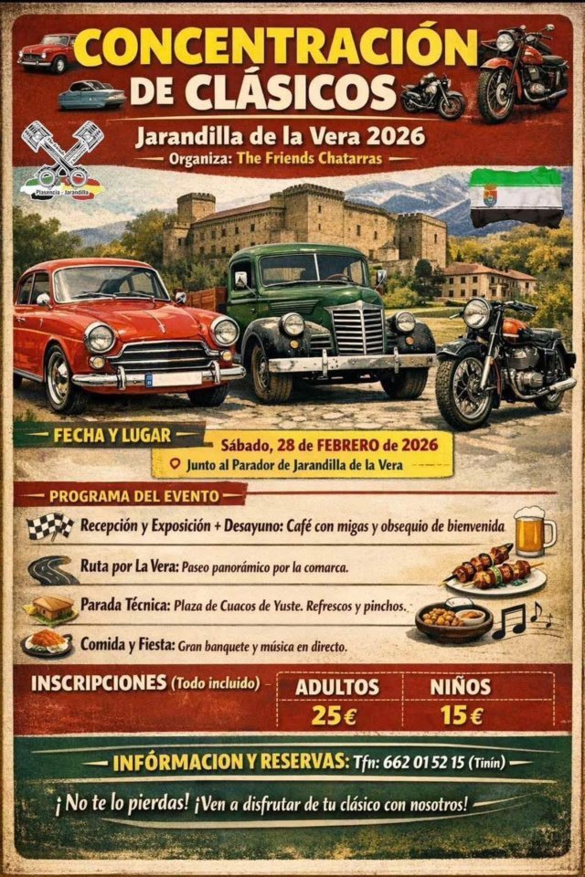 I Concentración de Vehículos Clásicos - Jarandilla de la Vera (Cáceres)