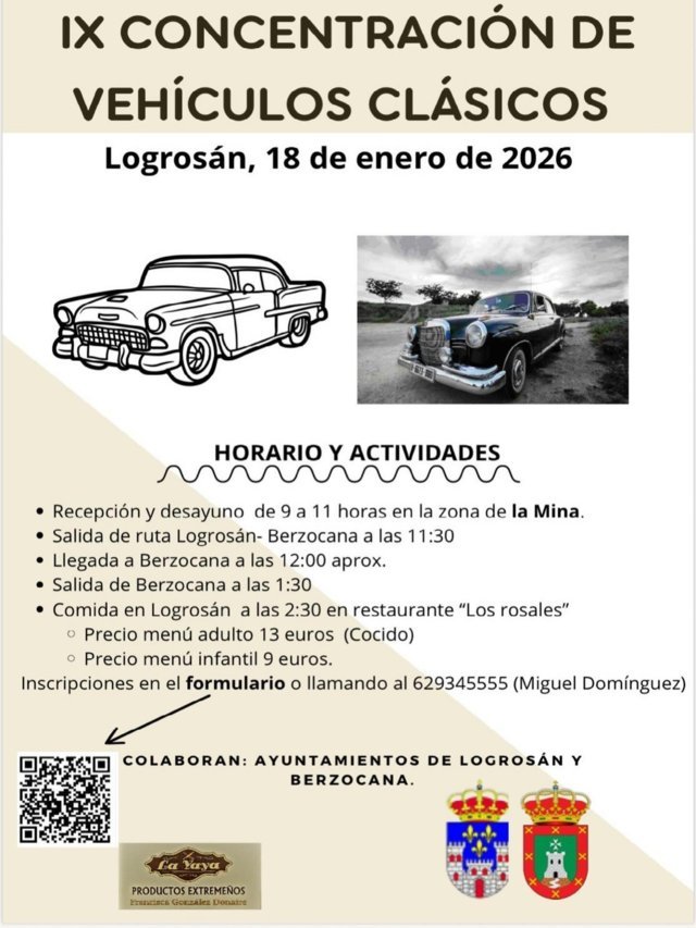 IX Concentración de Vehículos Clásicos - Logrosán (Cáceres)
