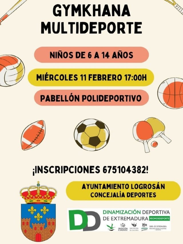 Gymkhana multideporte (febrero 2026) - Logrosán (Cáceres)