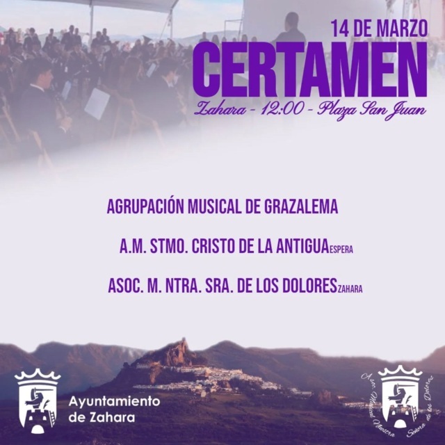 Certamen de agrupaciones musicales (2026) - Zahara de la Sierra (Cádiz)