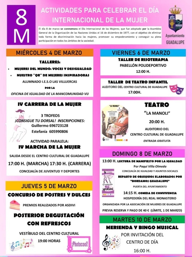 Día Internacional de la Mujer (2026) - Guadalupe (Cáceres)