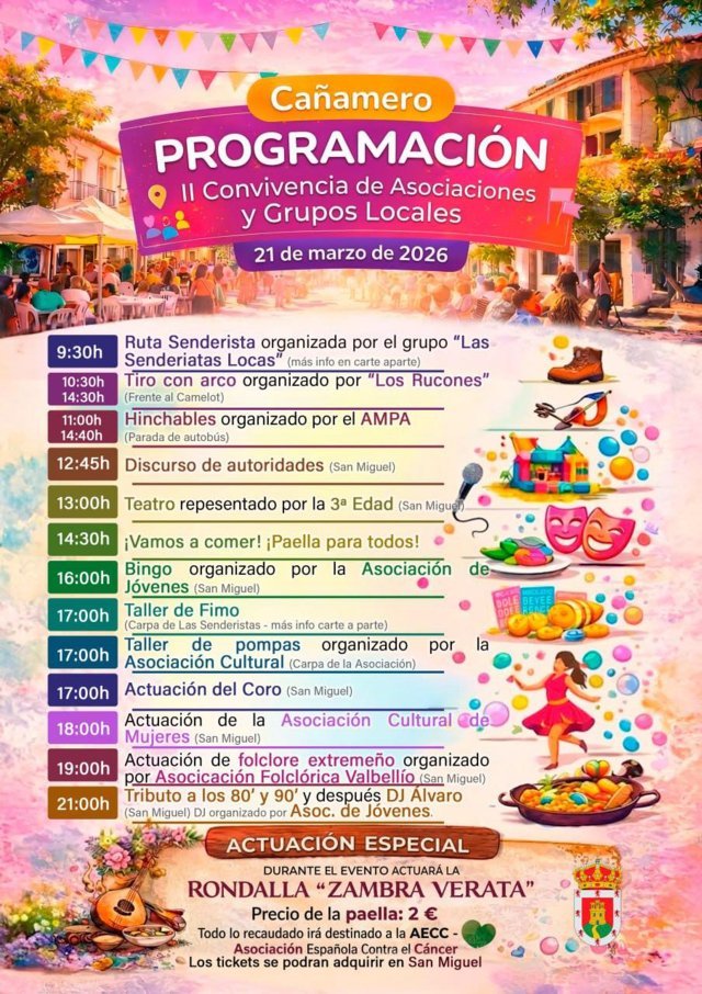 II Convivencia de Asociaciones y Grupos Locales - Cañamero (Cáceres)
