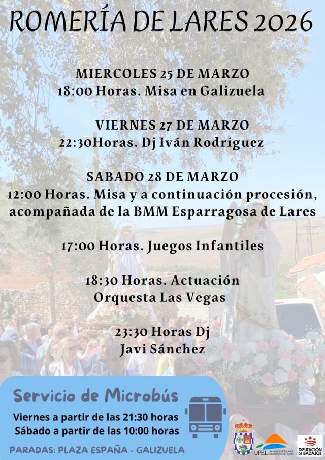 Romería de Lares (2026) - Esparragosa de Lares (Badajoz)