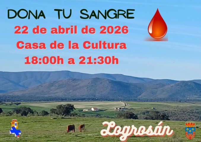 Donación de sangre (abril 2026) - Logrosán (Cáceres)