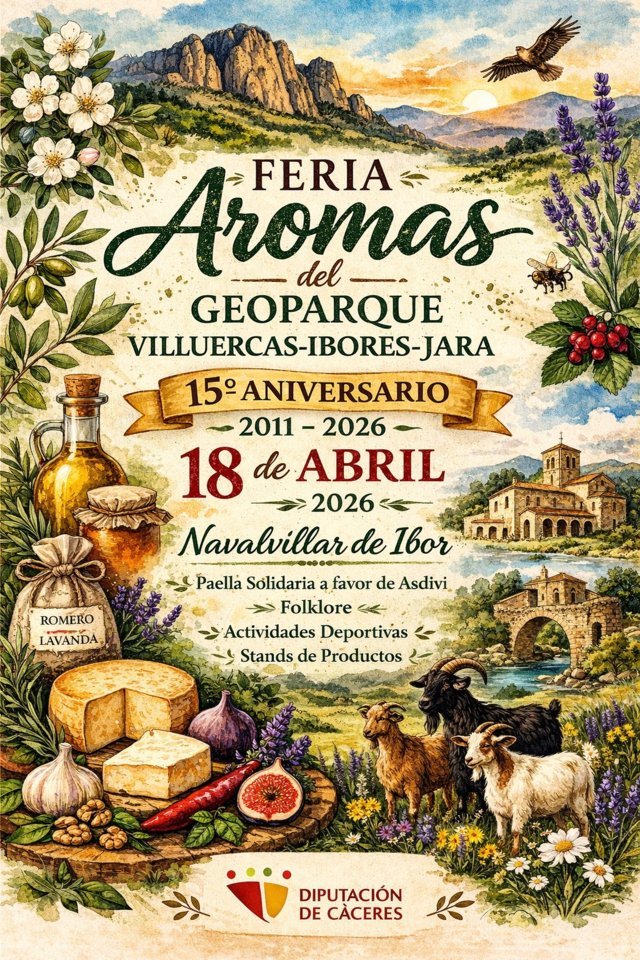 Feria de Aromas del Geoparque (2026) - Navalvillar de Ibor (Cáceres)