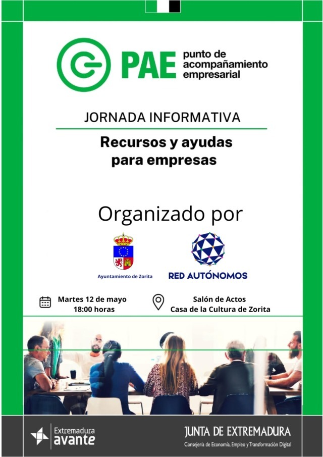 Jornada informativa sobre recursos y ayudas para empresas (2026) - Zorita (Cáceres)