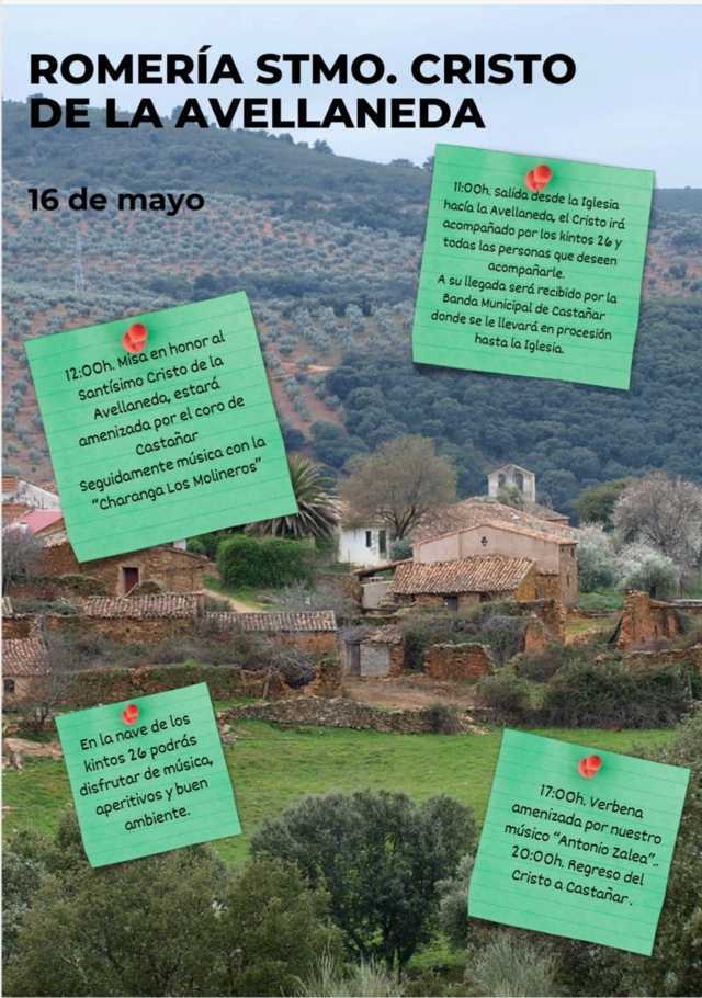 Romería del Santísimo Cristo de la Avellaneda (2026) - Castañar de Ibor (Cáceres)