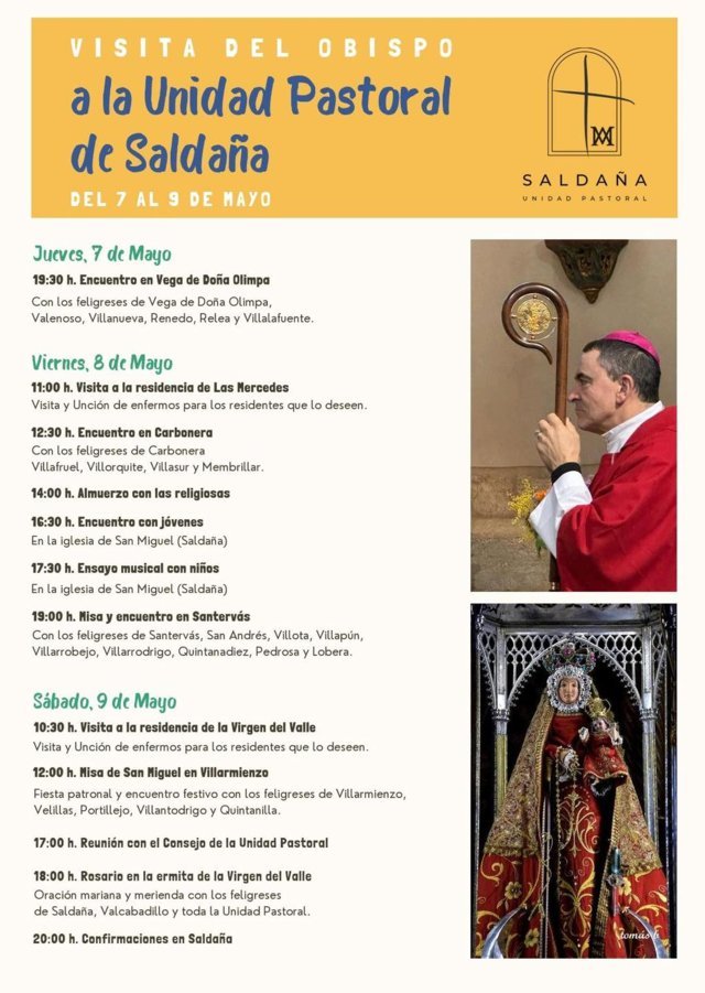 Visita del obispo de Palencia (2026) - Saldaña (Palencia)