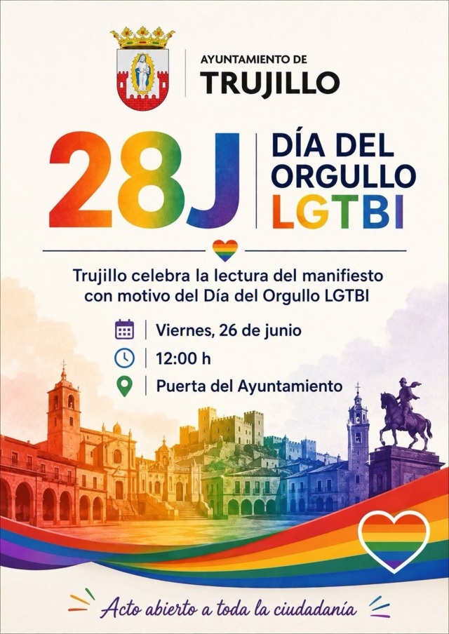 Día Internacional del Orgullo LGTBI (2026) - Trujillo (Cáceres)