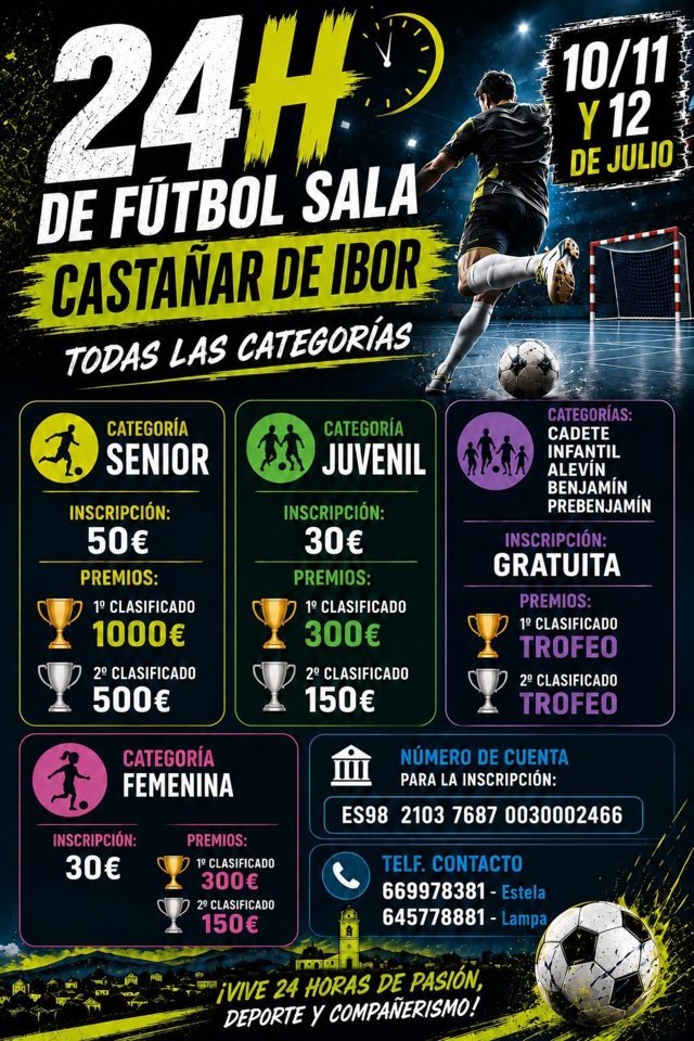 24 horas de fútbol sala (2026) - Castañar de Ibor (Cáceres)