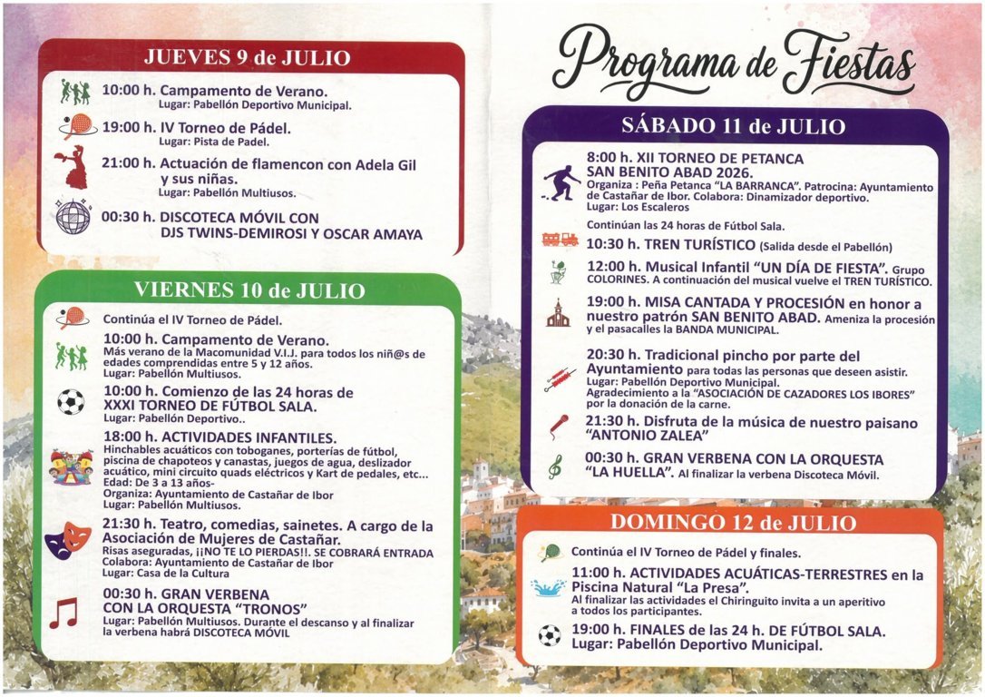 Fiestas de San Benito Abad (2026) - Castañar de Ibor (Cáceres) 2
