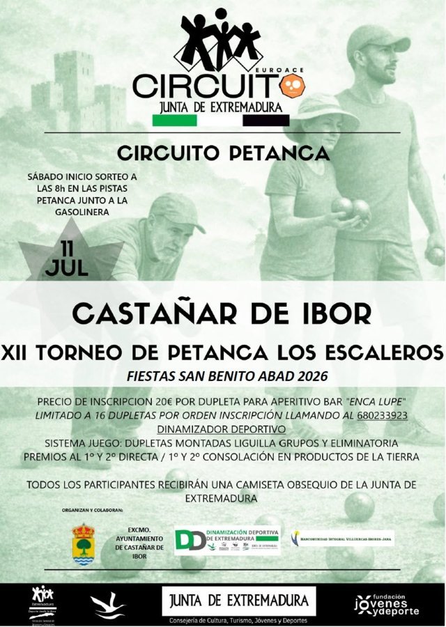 XII Torneo de Petanca Los Escaleros - Castañar de Ibor (Cáceres)