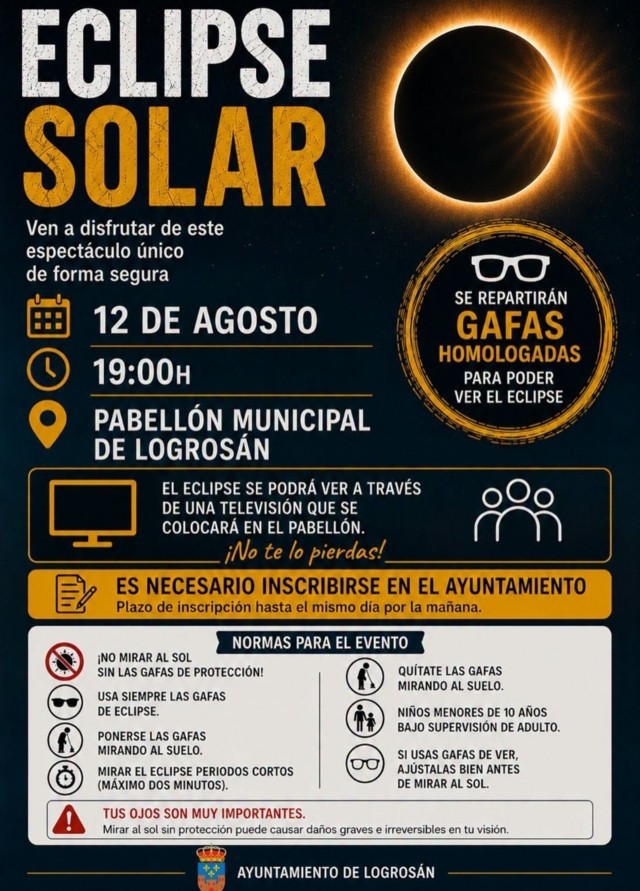 Eclipse solar (2026) - Logrosán (Cáceres)
