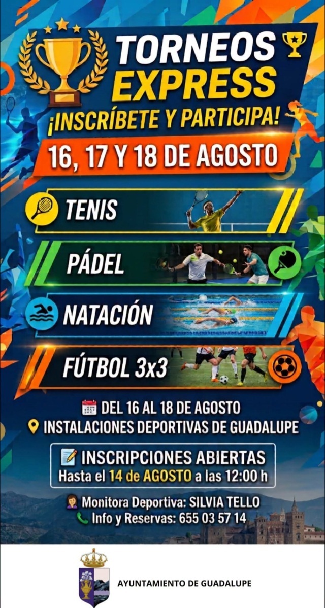 Torneos express (2026) - Guadalupe (Cáceres)