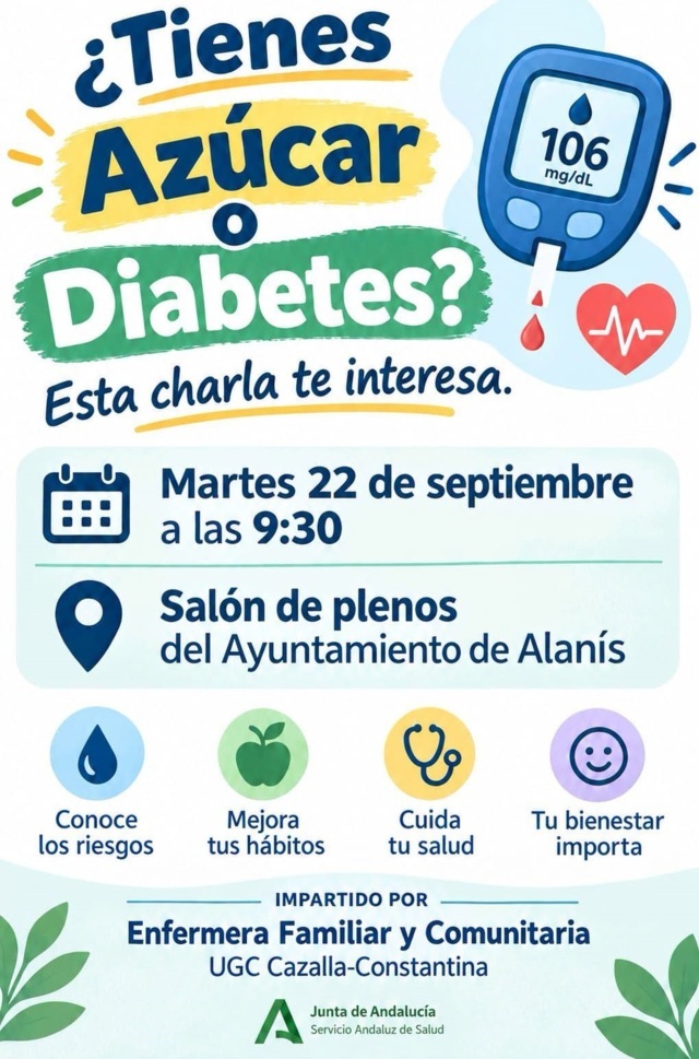 Charla sobre diabetes (2026) - Alanís (Sevilla)