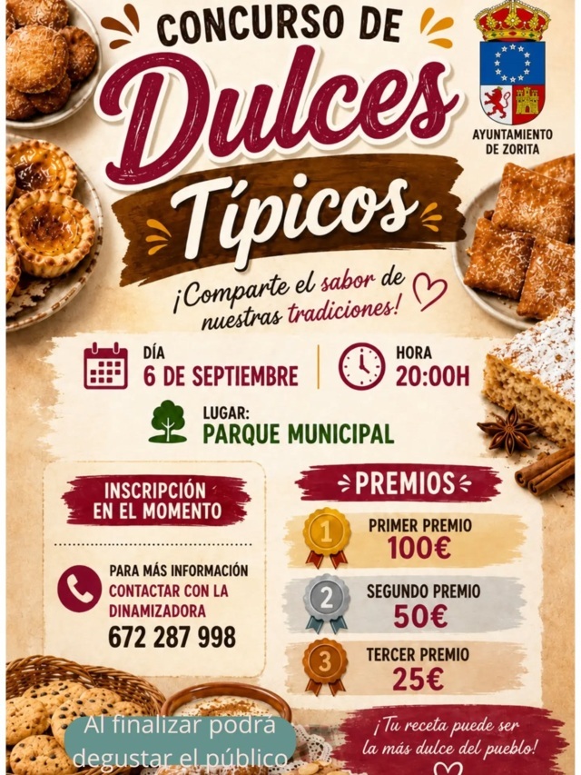 Concurso de dulces típicos (2026) - Zorita (Cáceres)