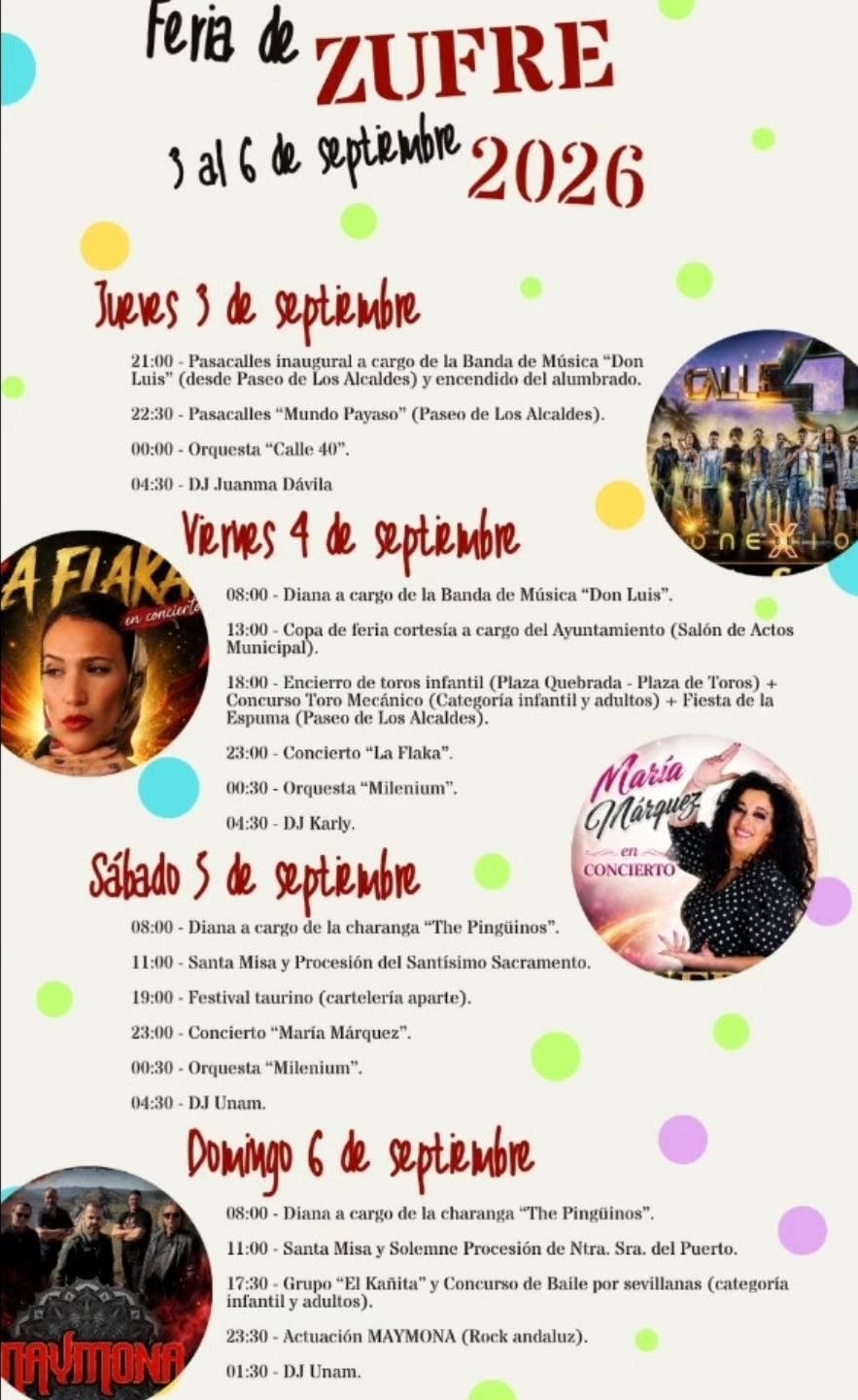 Feria (2026) - Zufre (Huelva)