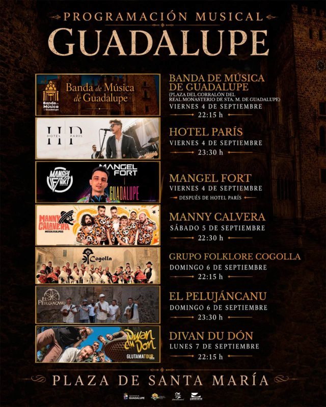 Feria y fiestas mayores (2026) - Guadalupe (Cáceres)